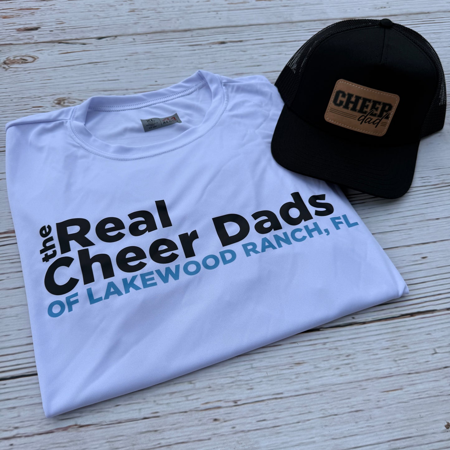 The Real Cheer Dads of Lakewood Ranch Performance Tee
