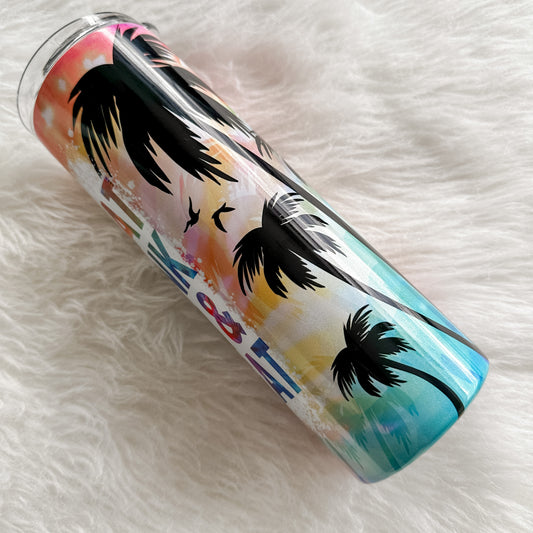 Float Drink Tan Repeat SublimationTumbler Holographic, 20oz