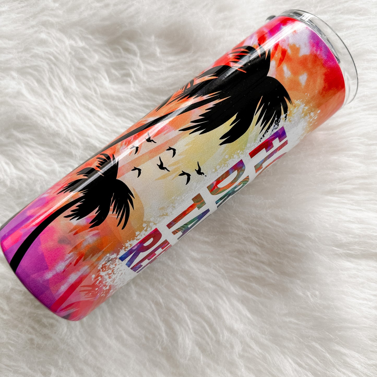 Float Drink Tan Repeat SublimationTumbler Holographic, 20oz