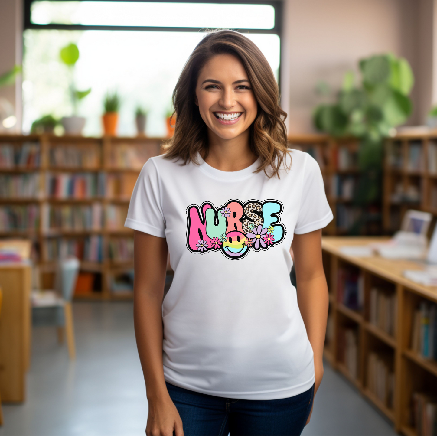 Retro "Nurse" Tee for School Nurses