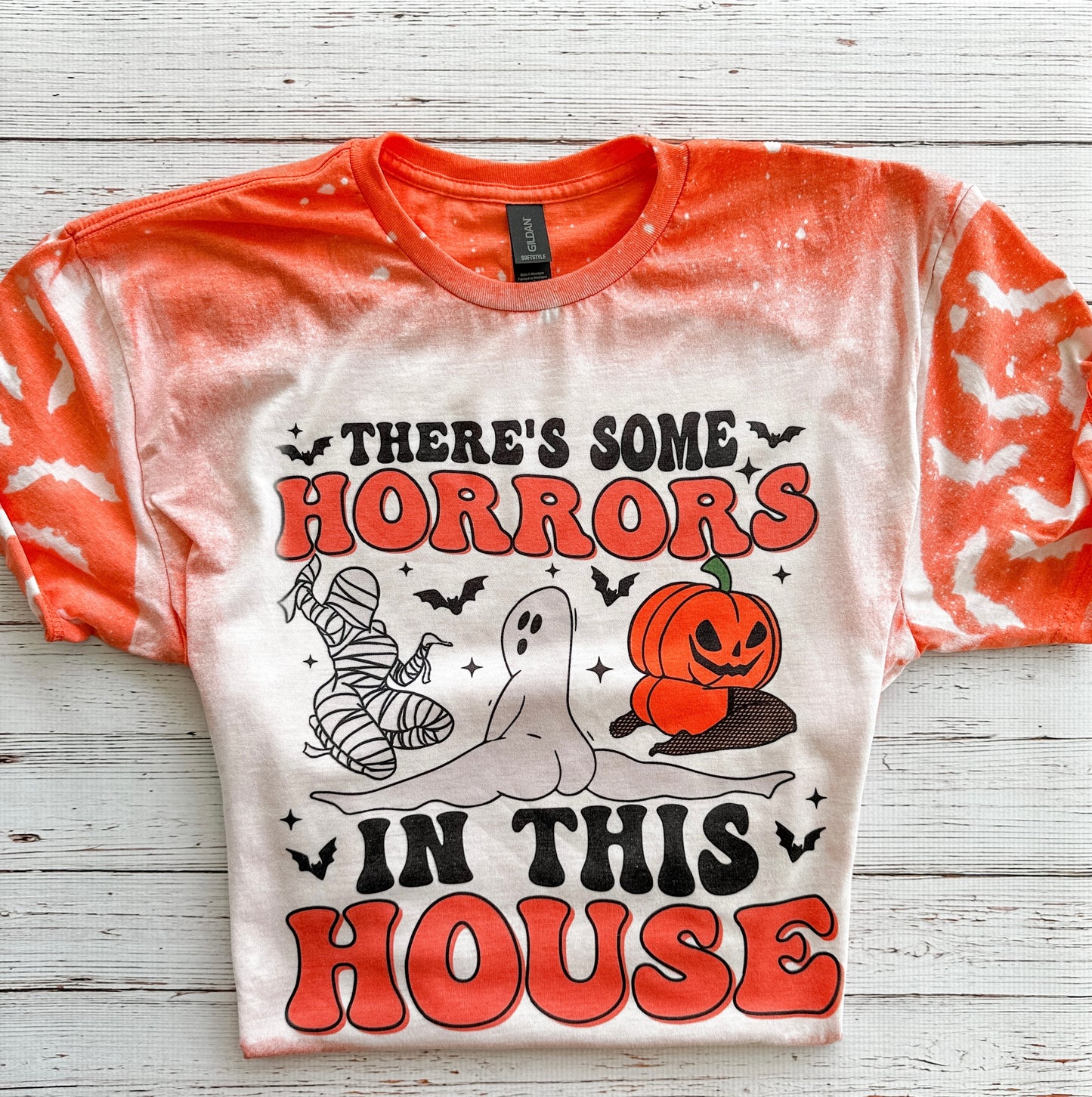 There’s Some Horrors In This House Bleached Tee