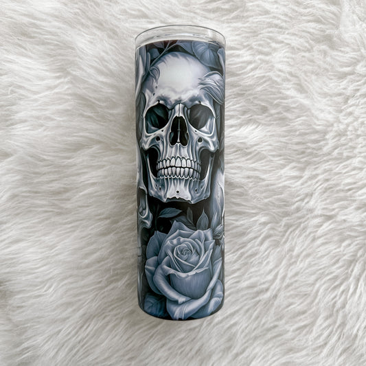 Skull Glow in the Dark Sublimation Tumbler, 20oz