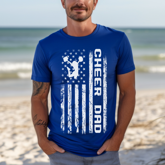 Cheer Dad Flag Tee