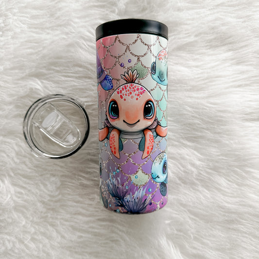 Cute Turtle Tumbler Sublimation Tumbler, 15oz DUO