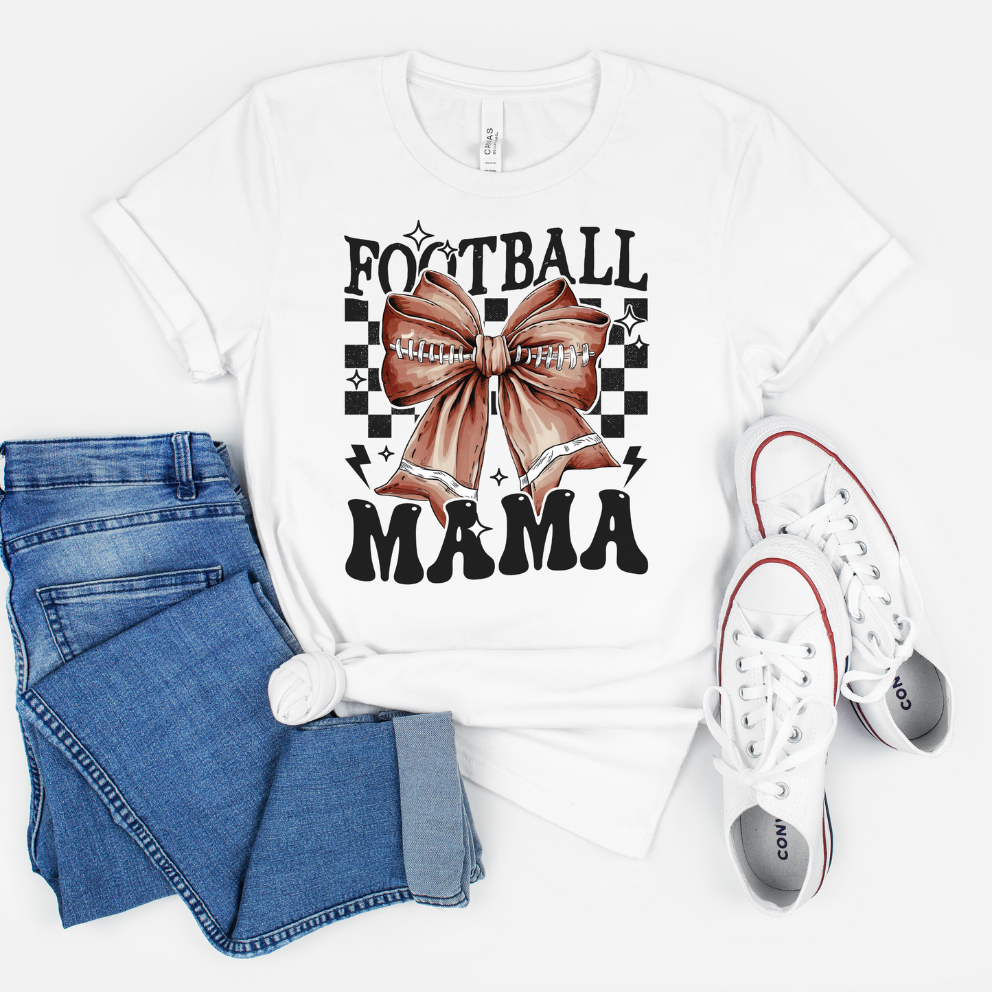 Coquette Inspired Football Mama