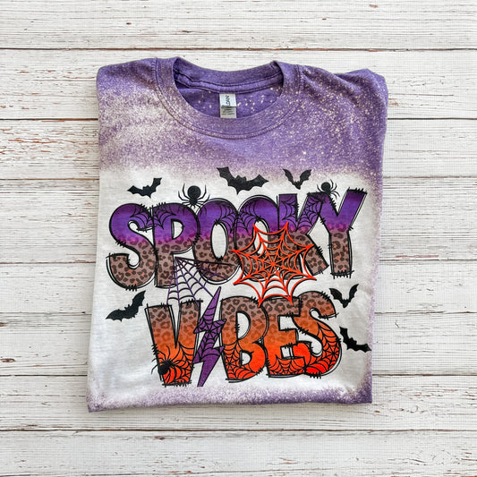 Spooky Vibes Bleached Tee