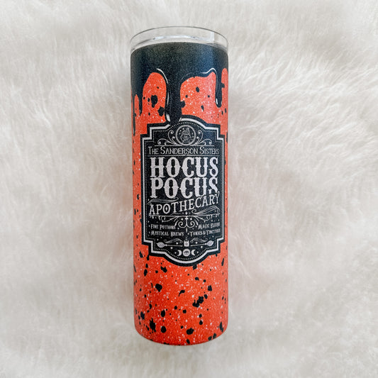 Hocus Pocus Inspired Drip Tumbler, Glitter 20oz