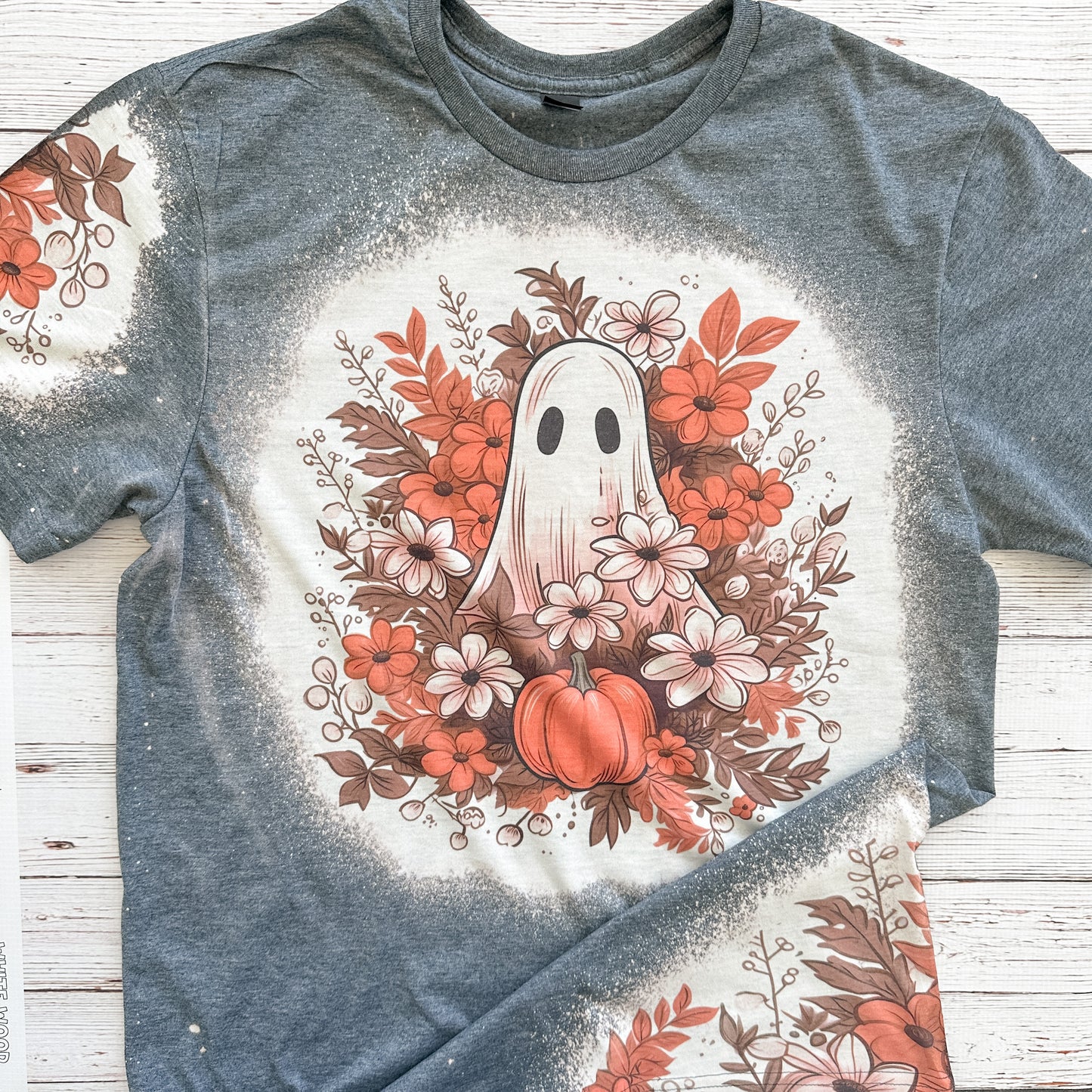 Floral Ghost Bleached Tee