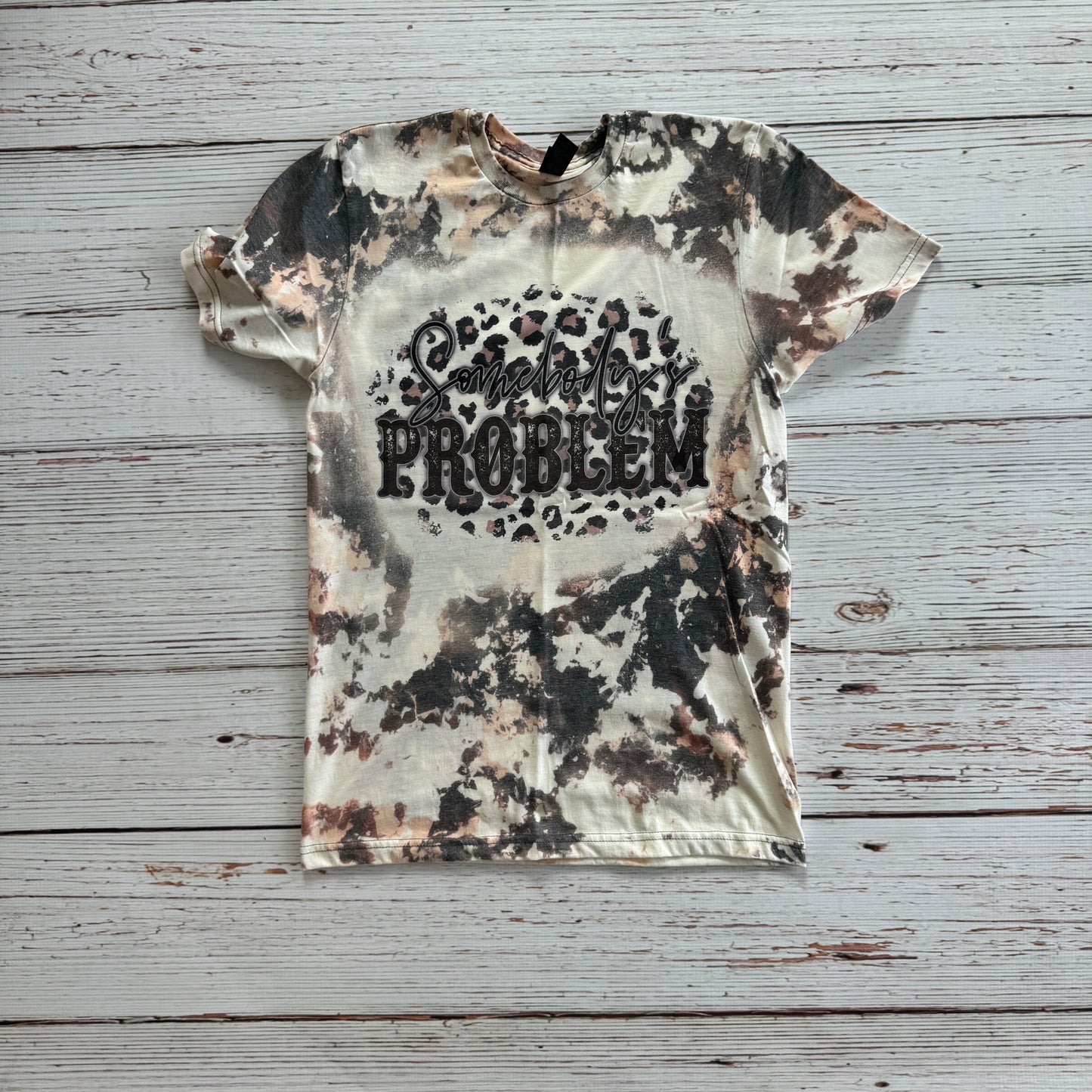 Somebody's Problem Cowhide Bleached Tee