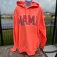 Neon Orange MAMA Puff Vinyl Hoodie