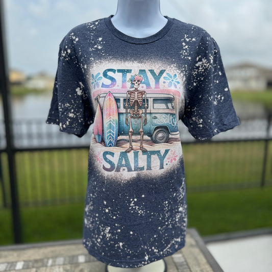 Stay Salty Bleached Tee