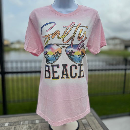 Salty Beach Bleached Tee