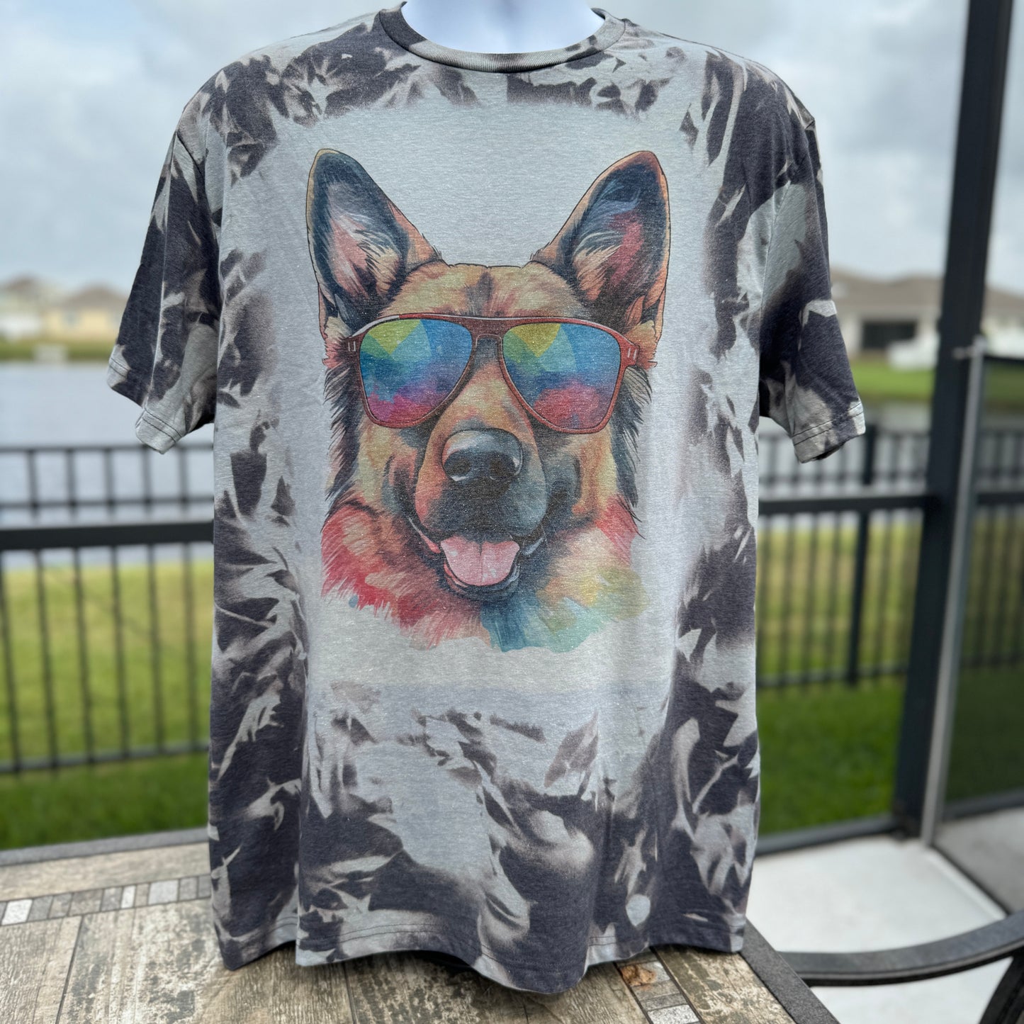 German Shepherd Bleached Tee