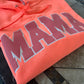 Neon Orange MAMA Puff Vinyl Hoodie