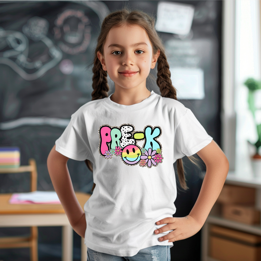 Retro PRE-K Girl's Tee