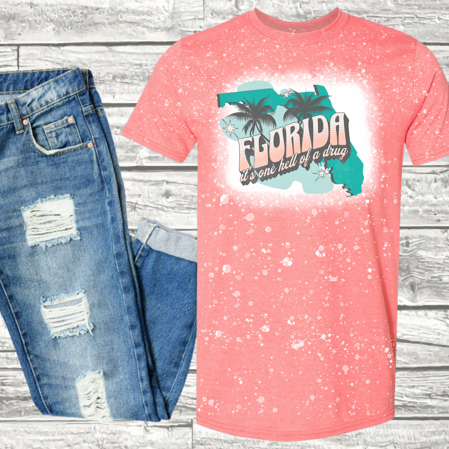 Florida!!! Bleached Tee